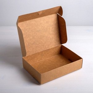 Коробка складная крафтовая Gift box, 21 ? 15 ? 5 см