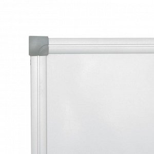 Доска магнитно-маркерная 100х200 см, Calligrata СТАНДАРТ, в алюминиевой рамке, с полочкой