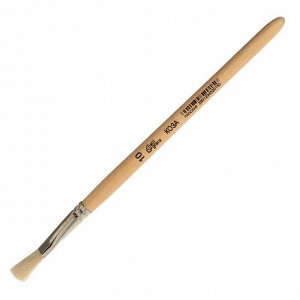 Набор кистей Коза 3 штуки, Calligrata №2 (круглые №: 5, 8 ; плоская №10), деревянная ручка