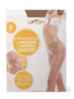 SuperLativa 8 Sun (Omsa) /5/30/ прозрачные колготки с бесшовными шортиками-кулотте