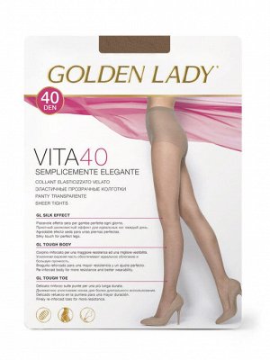 GOLDEN LADY VITA 40 Колготки женские, эластичные и прозрачные. Приятный шелковистый эффект. Удобные швы, усиленная верхняя часть и мысок.