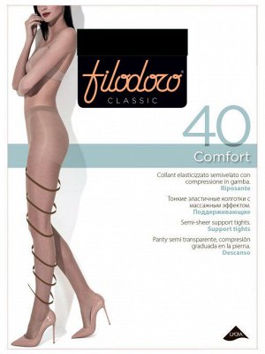Comfort 40 (картон) (Filodoro) /60/6/ поддержив. колготки с массажным эффектом в ногах