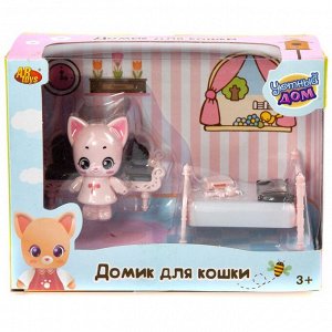 Игровой набор ABtoys Уютный дом Домик для кошки малый. Спальня12