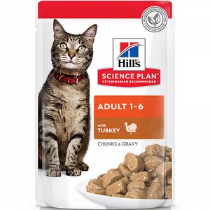 Hill's SP Feline пауч 85гр Adult Turkey д/кош Индейка