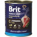 Brit Premium by Nature конс 850гр д/соб Говядина/Рис 40193 (1/6)