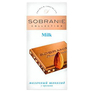 Шоколад SOBRANIE 30% Молочный с Орехами 90 г