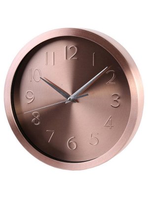 Часы настенные кварцевые Такт розовый, 25,2x4