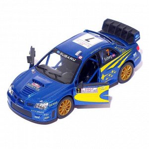 Машина металлическая Subaru Impreza WRC, 1:36, открываются двери, инерция, МИКС