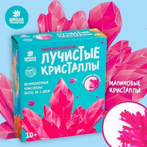 Школа талантов Набор для творчества «Лучистые кристаллы», цвет малиновый