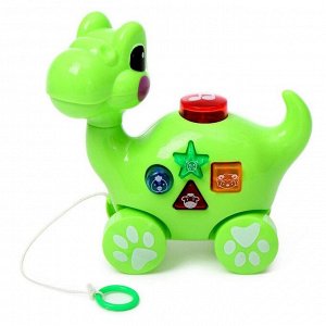 ZABIAKA Музыкальная игрушка «Маленький динозаврик», звук, свет, цвета МИКС