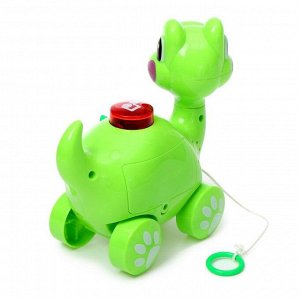 ZABIAKA Музыкальная игрушка «Маленький динозаврик», звук, свет, цвета МИКС