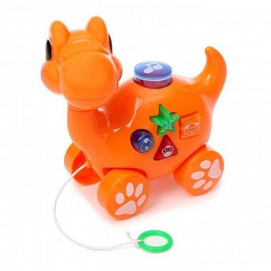 Музыкальная игрушка «Маленький динозаврик», звук, свет, цвета МИКС