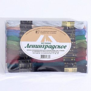 Набор ниток мулине «Ленинградское мулине», 10 ± 1 м, 25 шт, цвет разноцветный