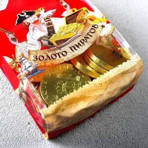 Монеты шоколадные Мешочек «Золото Пиратов», МИКС, 150 г
