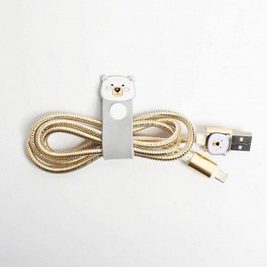 Набор держатель для провода + кабель для Apple (Lightning) Winter, 1А, 1м