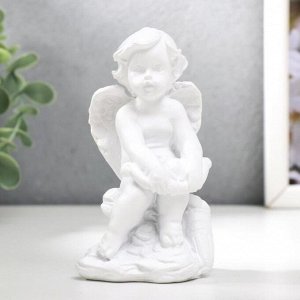 Сувенир полистоун "Белоснежный ангел с луком" МИКС 10х5,7х5 см
