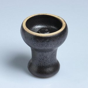 Чаша, глиняная,  d=6.7 см 8.2х6.7 см, серая
