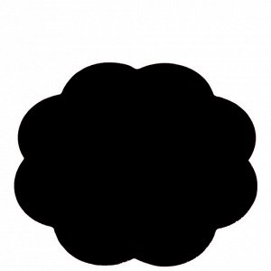 Силиконовый коврик для дизайна ногтей «Цветок» - чёрный TNL