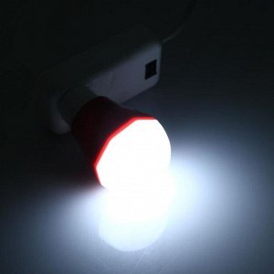 Фонарь-лампа кемпинговый, LED, USB, 5 Вт, 50 тыс. ч. работы, PP-пластик, микс