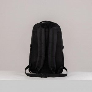 Рюкзак туристический, 41 л, отдел на молнии, 2 наружных кармана, цвет чёрный/фиолетовый