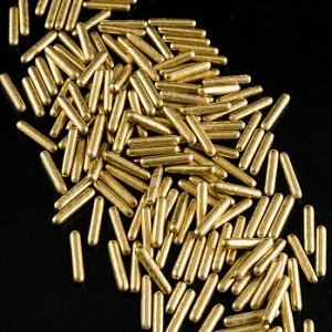 Посыпка кондитерская 3D "Палочки золотые", 50 гр