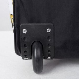 Чемодан малый 20", отдел на молнии, наружный карман, с расширением, цвет чёрный