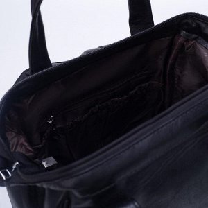 Рюкзак молодёжный, отдел на молнии, 5 наружных кармана, с USB, цвет чёрный
