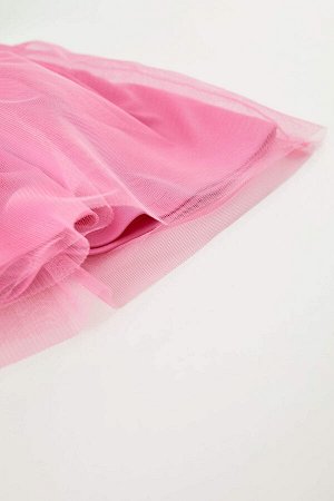 DEFACTO Платье из тюля с принтом единорога для девочек