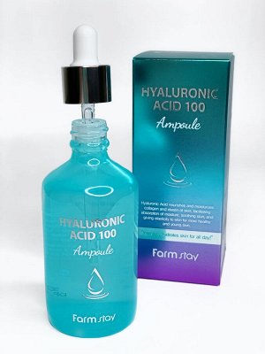 Farm Stay Hyaluronic Acid 100 Ampoule Ампульная сыворотка с гиалуроновой кислотой 100мл