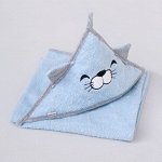 Пеленка &quot;Полотенце Котенок&quot; 80х80 с углом для купания, в ПВХ