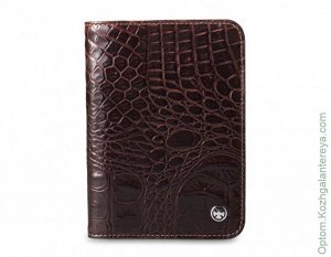 Мужская кожаная обложка для паспорта Dierhoff Д 7150-005/11С коричневый
