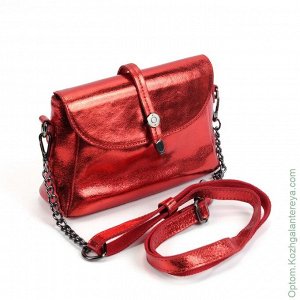 Женская кожаная сумка 8074М Ред красный