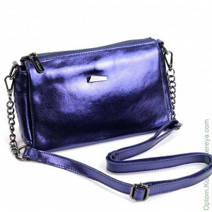 Женская кожаная сумка 8076М Блу синий