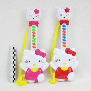 Гитара музыкальная Hello Kitty 31см 2цвета (2*R6)(№C6589)