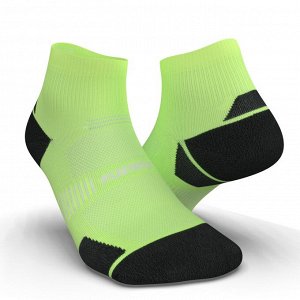 Носки тонкие средней высоты для бега run900 mid ярко-зеленые kiprun