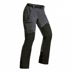 Прочные брюки для треккинга - TREK 500 темно-серые - женские v2 FORCLAZ
