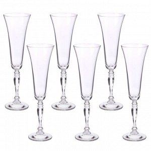 Набор бокалов для шампанского 180 мл "Виктория", 6 шт