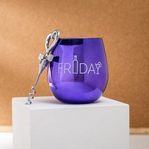 Набор "Friday", стакан 400 мл, штопор