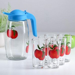 Набор питьевой «Фруктово-ягодный микс», 7 предметов: кувшин 1,7 л, 6 стаканов 230 мл, МИКС