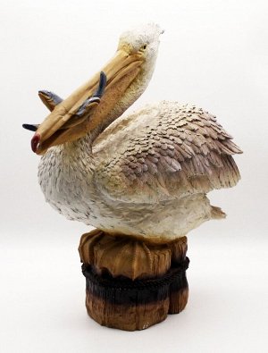 Фигурка Птица Пеликан с рыбками 34*16*38см/ JNG-989