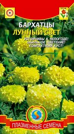 Цветы Бархатцы Лунный свет ЦВ/П (ПЛАЗМА) однолетник прямостоячие 30см