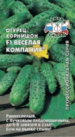 Огурец Веселая компания F1 ЦВ/П (СЕДЕК) скороспелый партенокарпический