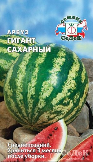 Арбуз Гигант сахарный ЦВ/П (СЕДЕК) 1гр среднепоздний