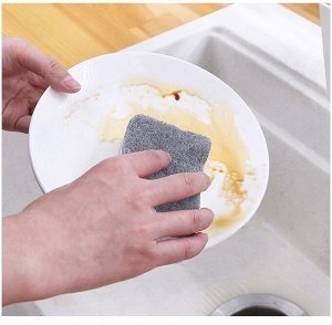 Двусторонняя губка для мытья посуды 5 шт