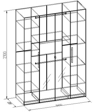 BAUHAUS 9 (спальня) Шкаф для одежды и белья