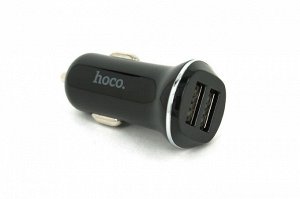 Автоматическое зарядное устройство-2USB Hoco Z1 2,1A черный