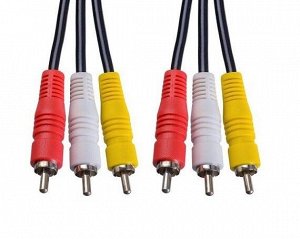 Perfeo кабель соединительный 3xRCA-3xRCA, 1м