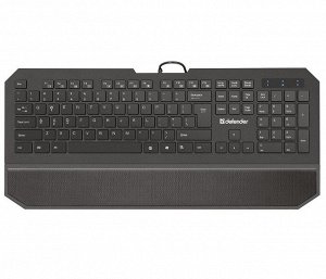 Клавиатура USB Defender Oscar SM-600 Pro (RU) черная, полноразмерная, 45602
