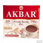 Чай АКБАР MOUNTAIN FRESH (красн.пачка) черный цейлон.100 пак*2г