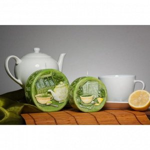 Свеча фигурная "Зеленый чай", 4х11,5 см, зеленый
